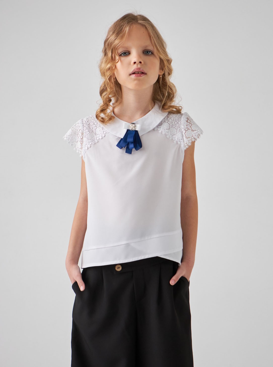 Блузка для дівчинки Tair Kids біла 7881 - ціна