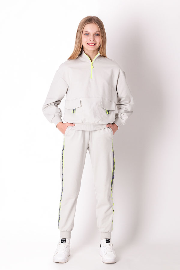 Спортивний костюм для дівчинки Mevis сірий 3727-01 - ціна