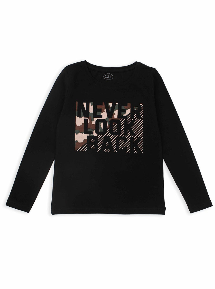 Реглан для хлопчика Фламінго Never Look Back чорний 995-416 - ціна