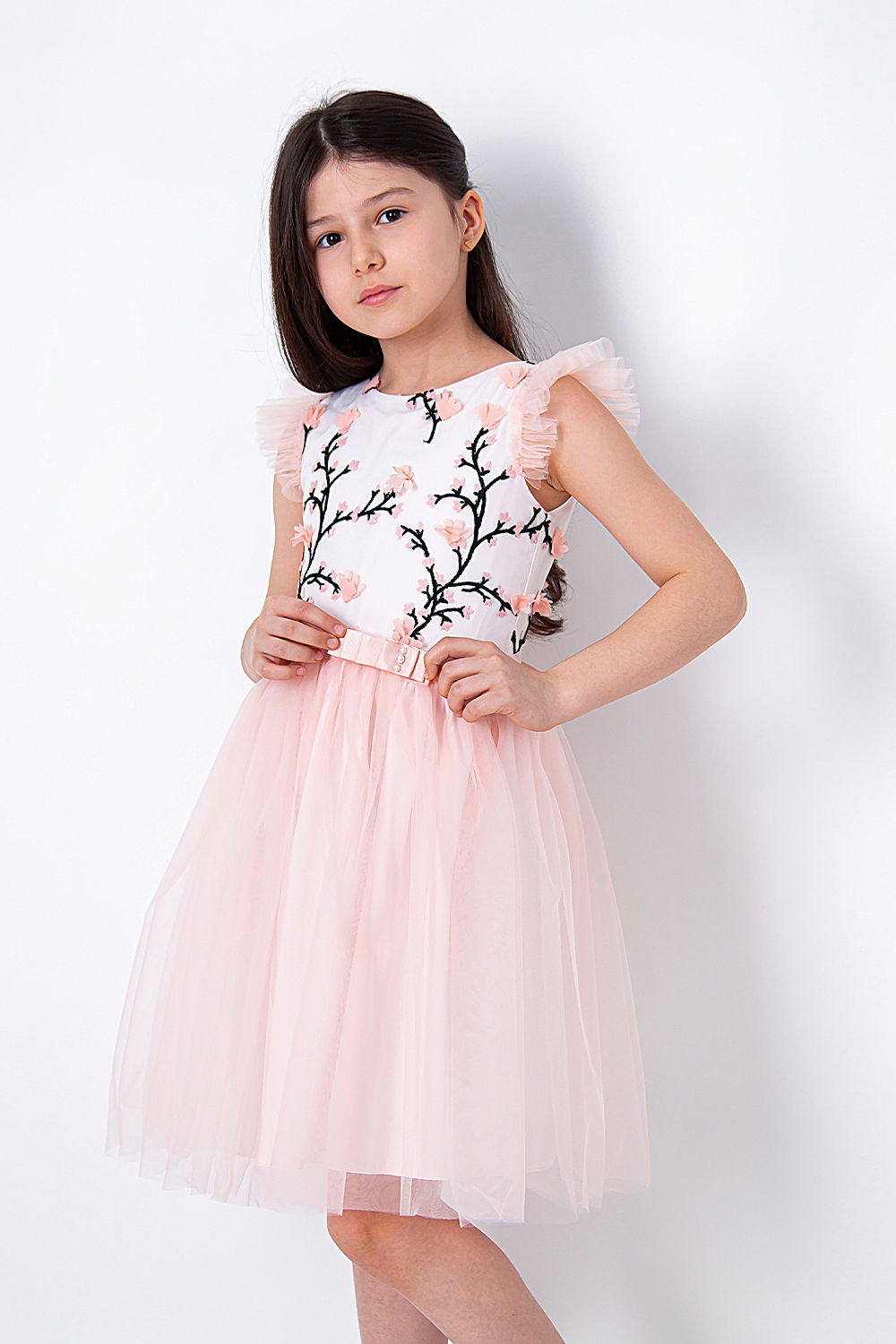 Нарядне плаття для дівчинки Mevis рожеве 3404-01 - ціна