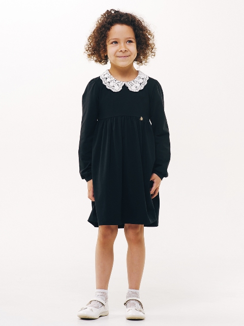 Платье школьное трикотажное SMIL черное 120224 - ціна