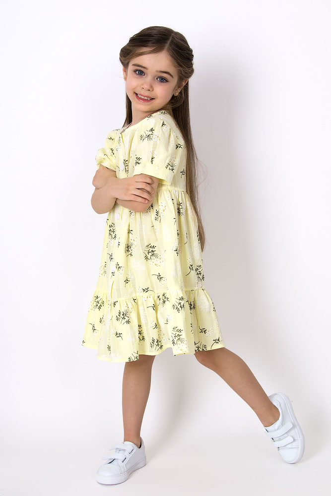 Літня сукня для дівчинки Mevis Квіточки жовта 4972-01 - ціна