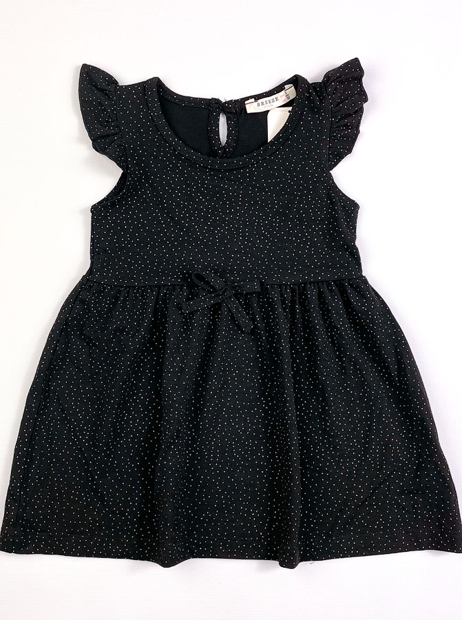 Трикотажне плаття для дівчинки Breeze чорне 14284 - ціна
