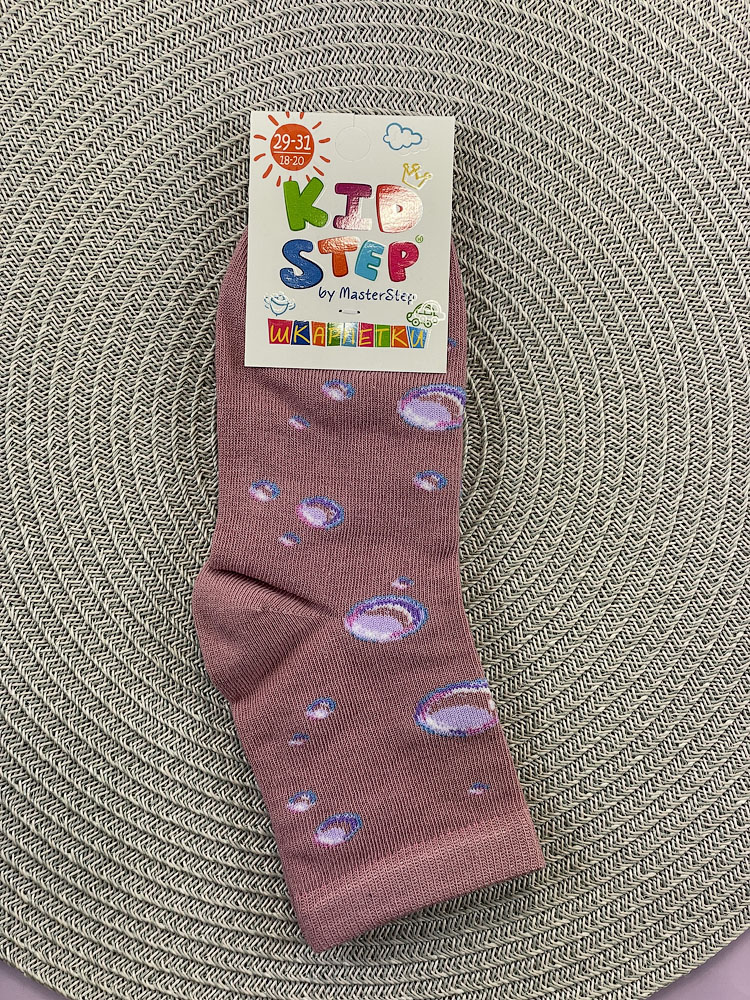 Шкарпетки демі KidStep Бульбашки темно-рожеві арт.4021 - ціна