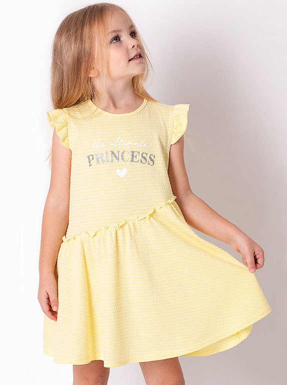 Плаття для дівчинки Mevis Princess жовте 3644-01 - ціна
