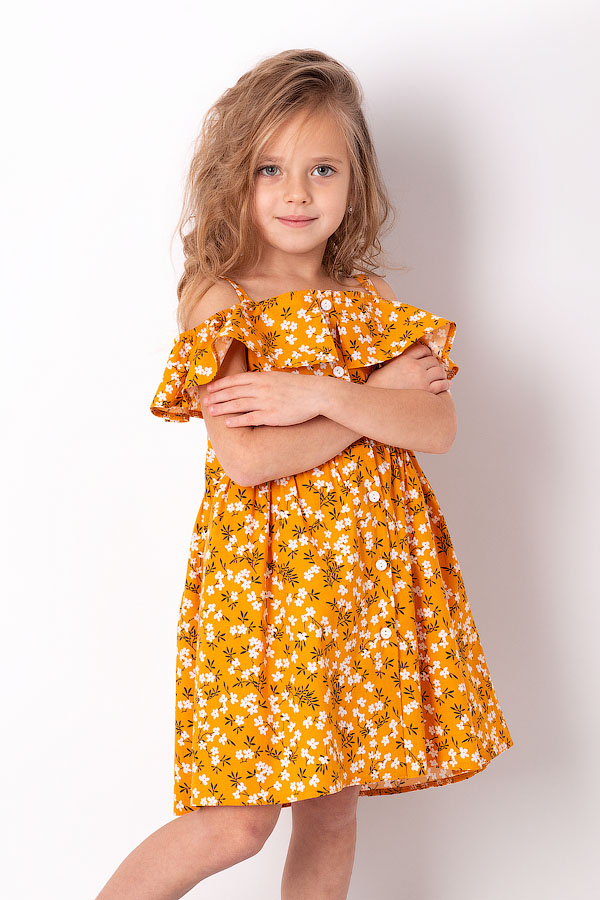 Плаття для дівчинки Mevis помаранчеве 3686-01 - ціна