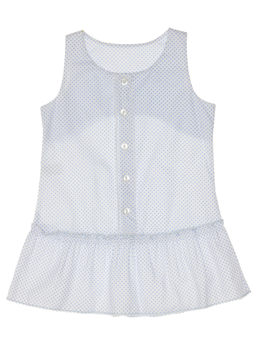 Бавовняна літнє плаття для дівчинки Маленьке сонечко блакитне ПЛ-354 - ціна