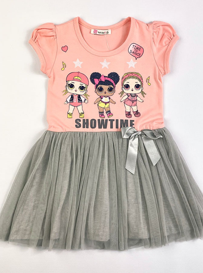 Плаття для дівчинки LOL Showtime персикове 10857 - ціна