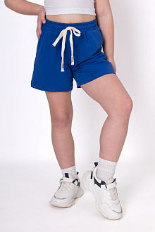 Трикотажні шорти для дівчинки Mevis синій електрик 5107-01 - ціна