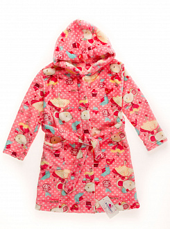 Халат флисовый с капюшоном для девочки Фламинго Мышонок розовый 882-910 - ціна