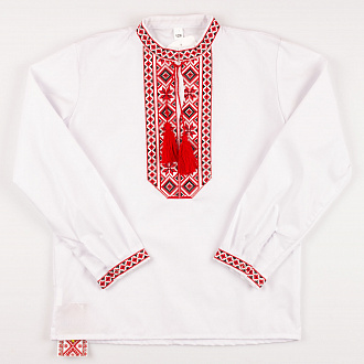 Вышиванка-сорочка для мальчика Украина Козачок красная 2338 - ціна