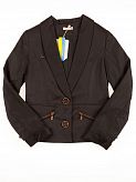 Пиджак школьный для девочки SUZIE Стефани мемори-коттон черный ЖК-12605