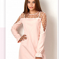 Нарядное платье для девочки Mevis пудра 2566-03 - ціна