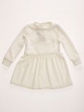 Платье велюровое для девочки Family Pupchik Кружево белое 9009