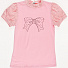 Блузка трикотажная с коротким рукавом Valeri tex Бант розовая 1711-55-242 - ціна