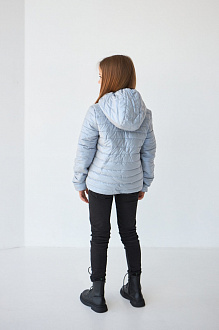 Демісезонна куртка для дівчинки Tair Kids срібло 776 - розміри