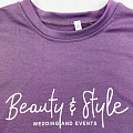 Скорочений світшот для дівчинки Beauty & Style фіолетовий - світлина