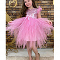 Святкове платтячко для дівчинки Паєтка рожеве 77711 - ціна