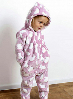 Піжама-кігурумі для дівчинки Фламінго Зайчики рожева 901-910 - ціна