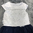 Сукня нарядна для дівчинки Mevis біла з синім 2606-01 - фото