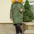 Куртка-парка подовжена для дівчинки Suzie Мішель хакі ПТ-45711 - ціна
