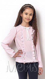 Блузка для девочки Mevis розовая 2526-04 - ціна