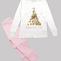 Піжама для дівчинки Фламінго Happy New Year молочна 330-1006 - ціна