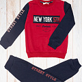 Спортивний костюм для хлопчика Breeze New York бордовий 13678 - ціна