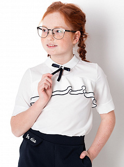 Блузка для дівчинки Mevis молочна 4116-02 - ціна