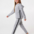 Утеплений спортивний костюм для дівчинки Smil сірий меланж 117326/117327 - купити