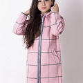 Пальто для дівчинки Mevis рожеве 3480-01 - ціна