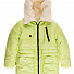 Куртка подовжена зимова для дівчинки Одягайко салатова 20026О - ціна