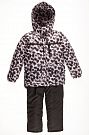Комбинезон зимний раздельный для мальчика (куртка+штаны) Одягайко геометрия черный 20088+01241О
