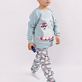 Утеплена піжама для хлопчика Фламінго Ведмедик Snowboard сіра 329-033 - ціна