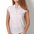 Блузка з коротким рукавом для дівчинки Mevis пудра 2712-03 - ціна