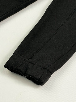 Утеплені спортивні штани для дівчинки JakPani чорні 1502 - розміри