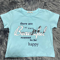 Топ-футболка для дівчинки Breeze Beautiful блакитний 14577 - ціна