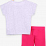 Комплект футболка і шорти для дівчинки Breeze Фламінго сірий 15160 - купити