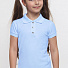 Футболка-поло з коротким рукавом для дівчинки SMIL блакитна - ціна