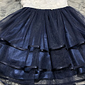Сукня нарядна для дівчинки Mevis біла з синім 2606-01 - світлина