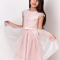 Нарядное платье для девочки Mevis персиковое 3320-02 - ціна