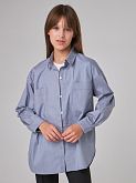 Рубашка для девочки Tair Kids Лора голубая 869