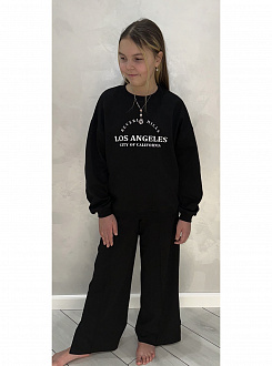 Стильний костюм для дівчинки Los Angeles чорний 0902 - ціна