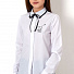 Блузка з довгим рукавом для дівчинки Mevis біла 2758-01 - ціна