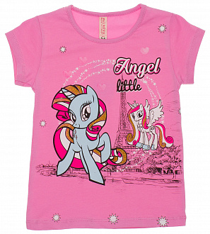 Футболка для дівчинки Little Pony Angel рожева - ціна