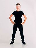 Спортивные штаны для мальчика SMIL черные 115460/115441/115442