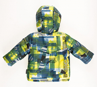 Комбинезон зимний раздельный для мальчика (куртка+штаны) Одягайко Абстракт желтый 20070 +32008 - світлина