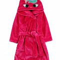 Теплий халат вельсофт для дівчинки Єдиноріжка малиновий 441-909 - ціна