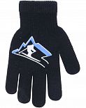 Перчатки для мальчика YO! лыжник черные R-12