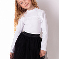 Блузка для дівчинки Mevis біла 3783-01 - ціна